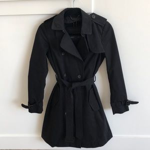 Zara heavy duty raincoat w/ removable vest lining